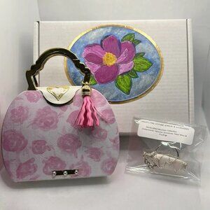 GREAT GIFT! Gemstone Keychain & Purse Gift Box